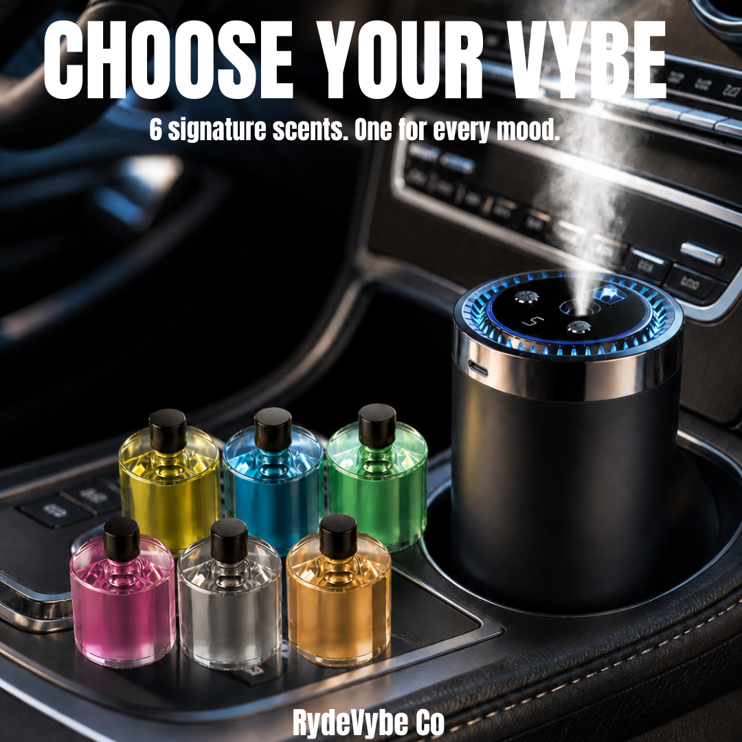 RydeVybe Aromatherapy Car Diffuser Oil | 6 Signature Scents
