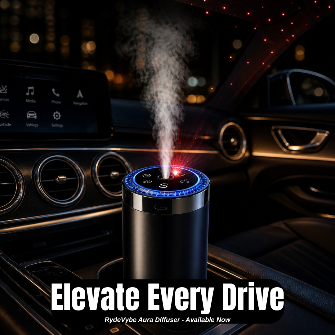 RydeVybe Aura Diffuser + 2-Pack Oil Bundle